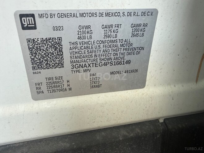 Chevrolet Equinox 2023, 76,000 km - 1.5 l - Bakı