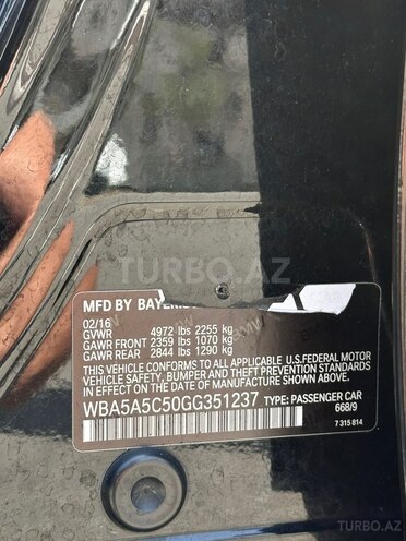 BMW 528 2016, 162,000 km - 2.0 l - Bakı