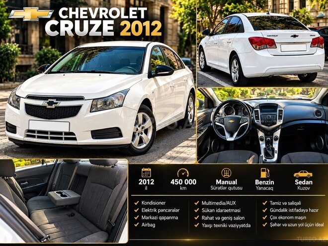 Chevrolet Cruze 2012, 318,248 km - 1.6 l - Bakı