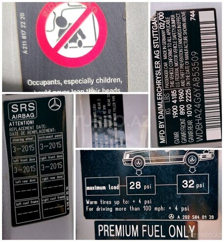Mercedes C 230 2000, 242,000 km - 2.3 л - Bərdə