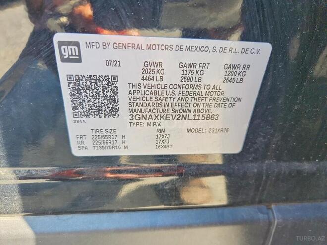 Chevrolet Equinox 2021, 150,950 km - 1.5 l - Bakı
