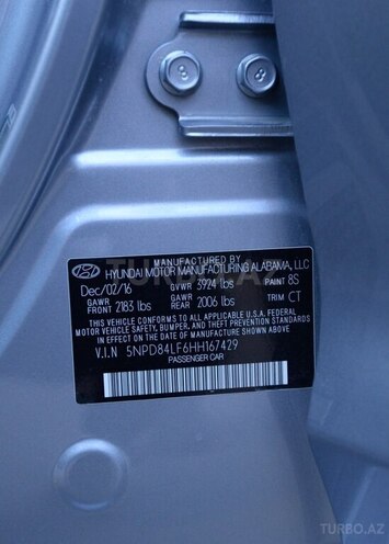 Hyundai Elantra 2016, 112,000 km - 2.0 l - Bakı