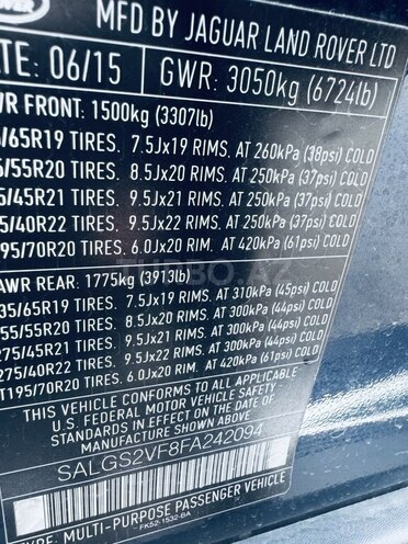 Land Rover Range Rover 2015, 104,000 km - 3.0 l - Bakı