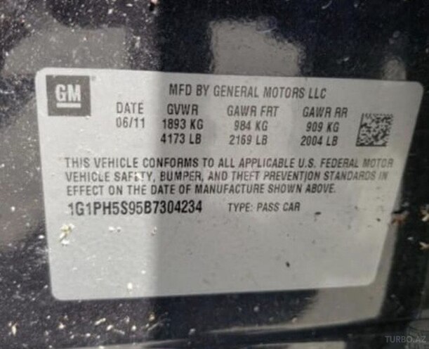Chevrolet Cruze 2011, 235,000 km - 1.4 l - Tərtər