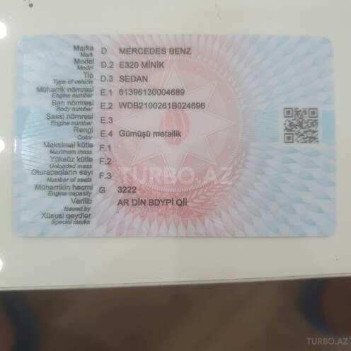 Mercedes E 320 1999, 380,000 km - 3.2 l - Bakı