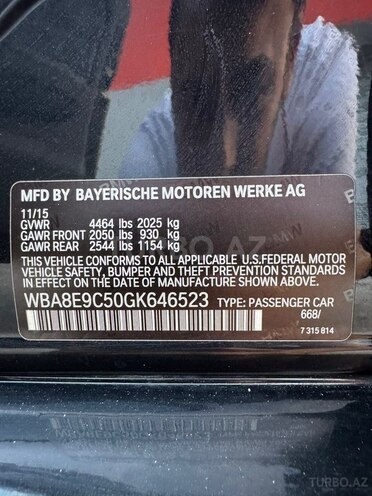 BMW 330 2016, 221,000 km - 2.0 l - Bakı