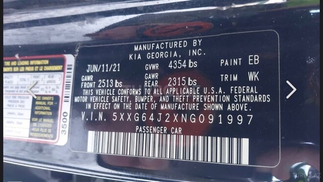 Kia K5 2022, 188,000 km - 1.6 л - Gəncə