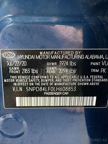 Hyundai Elantra 2020, 147,255 km - 2.0 l - Bakı