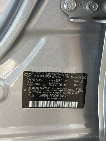 Hyundai Elantra 2015, 159,000 km - 1.8 l - Bakı