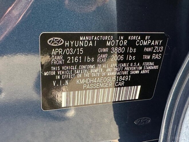 Hyundai Elantra 2015, 185,000 km - 1.8 l - Bakı