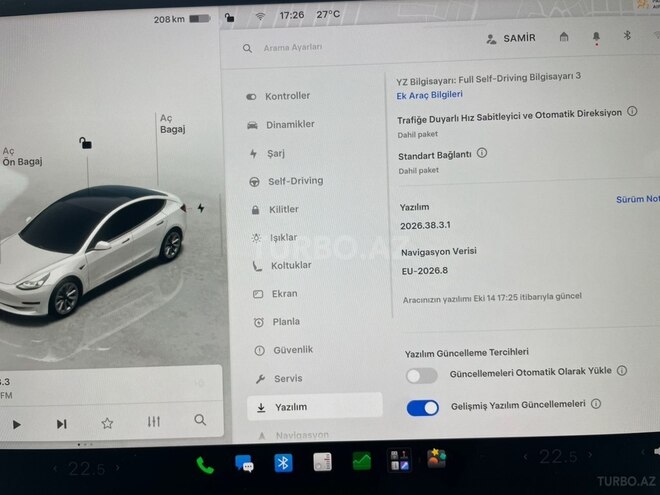 Tesla Model 3 2023, 39,400 km - 0.0 l - Gəncə