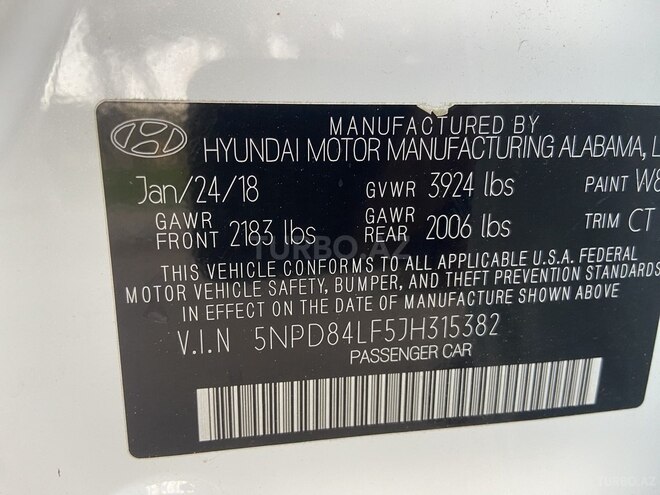 Hyundai Elantra 2018, 145,000 km - 2.0 л - Bakı