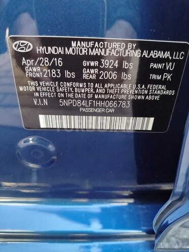 Hyundai Elantra 2016, 110,110 km - 2.0 l - Bakı