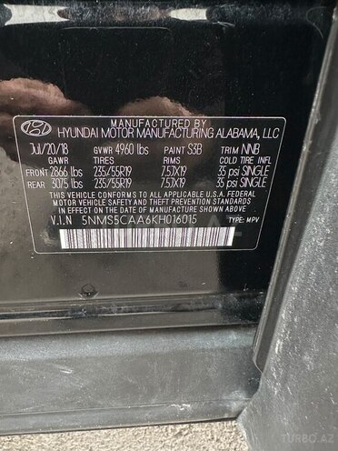 Hyundai Santa Fe 2018, 155,000 km - 2.0 л - Bakı