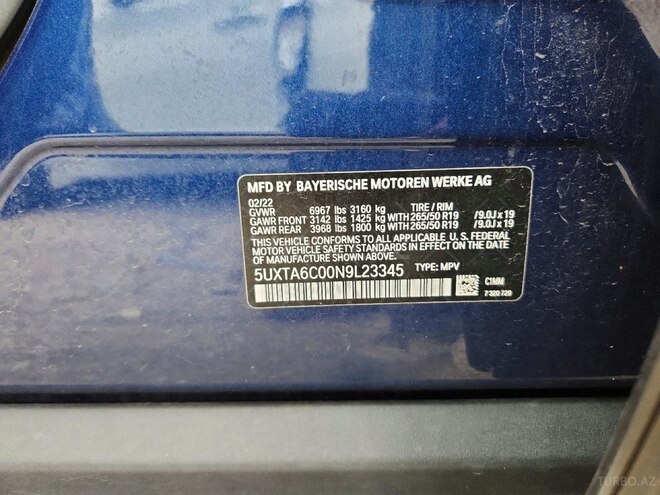 BMW X5 2022, 92,954 km - 3.0 л - Bakı