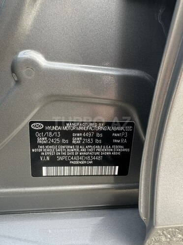 Hyundai Sonata 2014, 192,917 km - 2.0 l - Bakı
