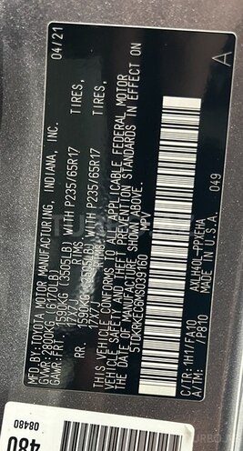 Toyota Sienna 2021, 67,000 km - 2.5 l - Bakı