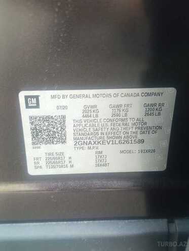 Chevrolet Equinox 2020, 195,000 km - 1.5 l - Şirvan