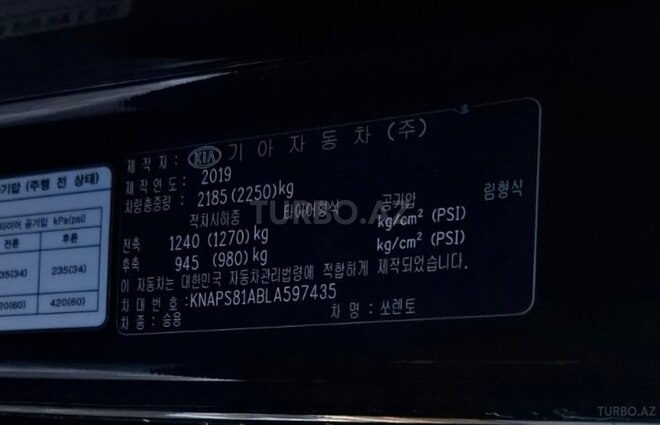 Kia Sorento 2019, 133,204 km - 2.0 l - Bakı