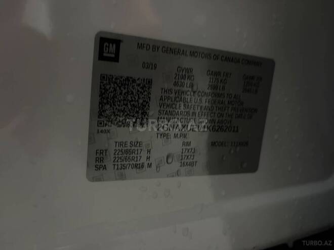 Chevrolet Equinox 2019, 145,000 km - 1.5 l - Bakı