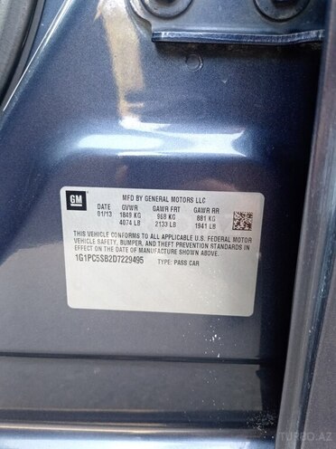 Chevrolet Cruze 2013, 359,500 km - 1.4 л - Gəncə