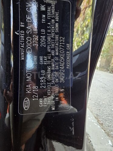 Kia Forte 2018, 122,859 km - 2.0 л - Bakı