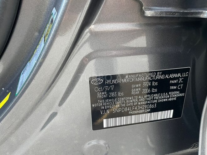 Hyundai Elantra 2017, 98,000 km - 2.0 l - Bakı