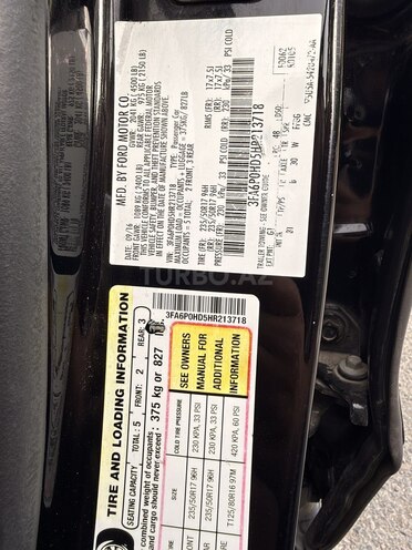 Ford Fusion (North America) 2016, 277,000 km - 1.5 л - Gəncə