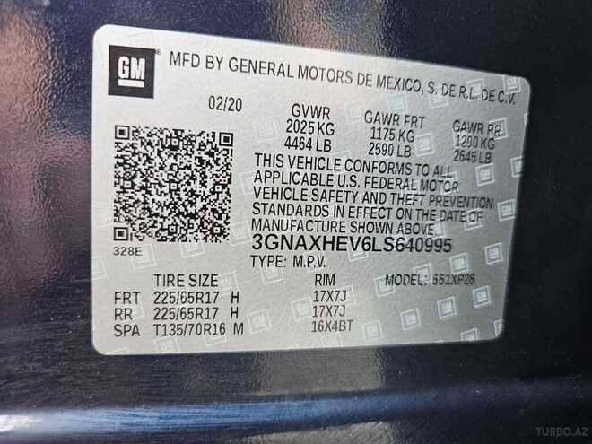 Chevrolet Equinox 2020, 114,000 km - 1.5 l - Bakı