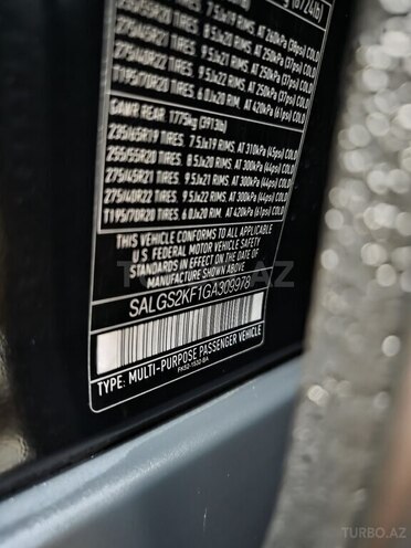 Land Rover Range Rover 2016, 198,564 km - 3.0 l - Bakı