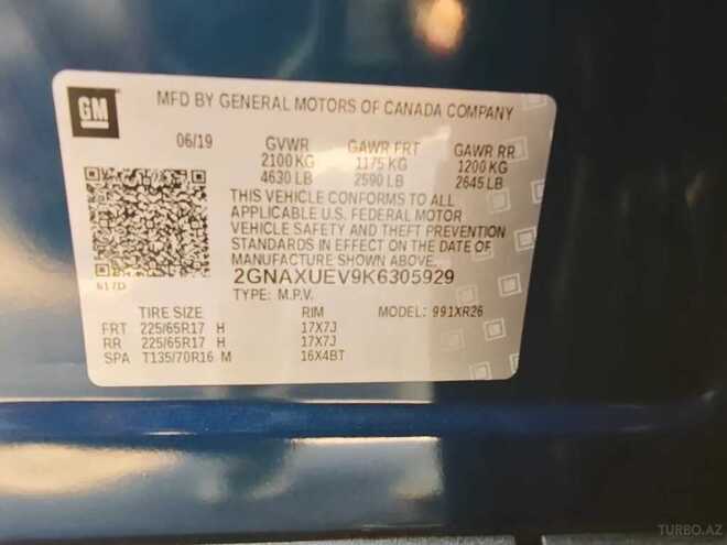 Chevrolet Equinox 2019, 161,000 km - 1.5 l - Bakı