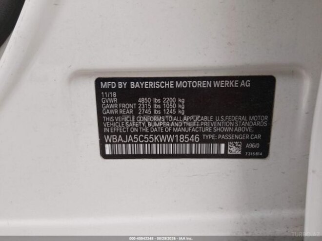 BMW 530 2019, 215,630 km - 2.0 l - Bakı