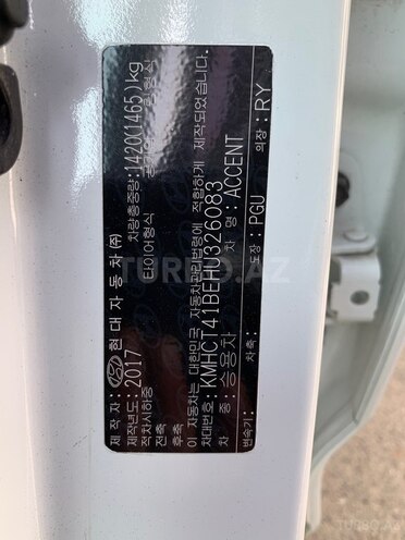 Hyundai Accent 2017, 188,000 km - 1.4 л - Bakı