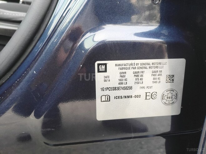 Chevrolet Cruze 2014, 215,878 km - 1.4 л - Bakı