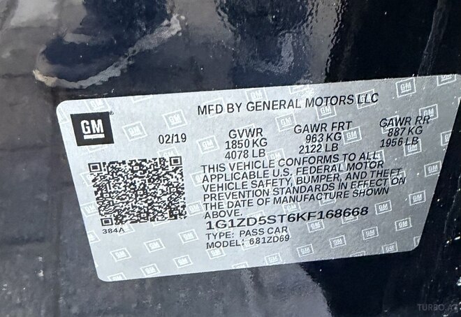 Chevrolet Malibu 2019, 227,000 km - 1.5 л - Bakı