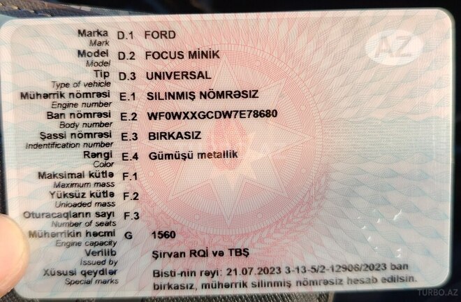 Ford Focus 2008, 365,888 km - 1.6 л - Bakı