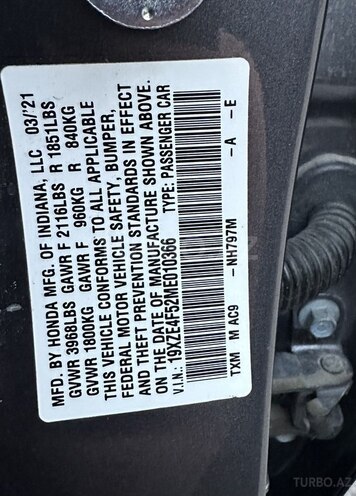 Honda Insight 2021, 90,018 km - 1.5 л - Bakı