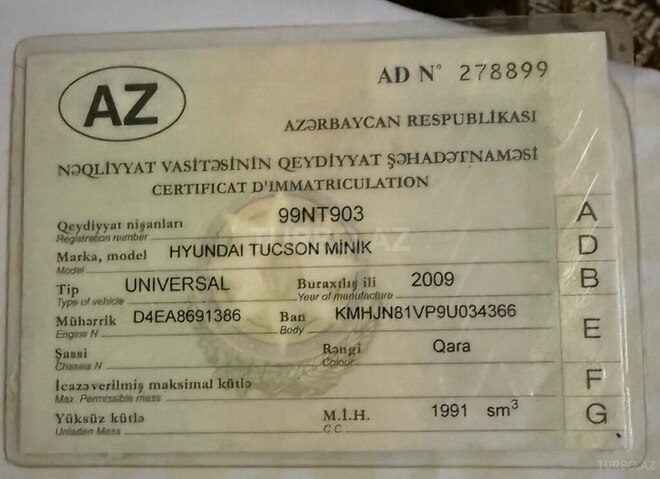 Hyundai Tucson 2009, 224,000 km - 2.0 l - Bakı