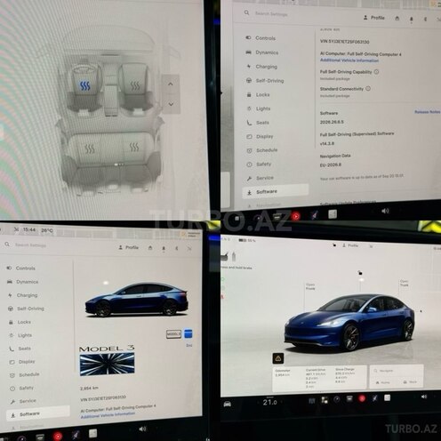 Tesla Model 3 2025, 3,000 km - 0.0 l - Bakı