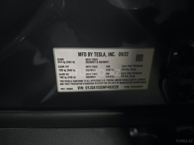 Tesla Model S 2022, 40,000 km - 0.0 l - Bakı