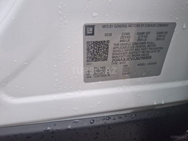 Chevrolet Equinox 2018, 155,698 km - 1.5 l - Şəmkir