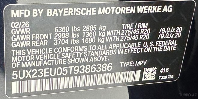 BMW X5 2026, 40,000 km - 3.0 l - Bakı
