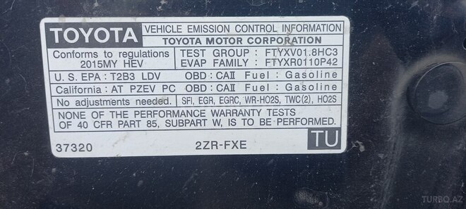 Toyota Prius 2015, 233,355 km - 1.8 л - Sumqayıt