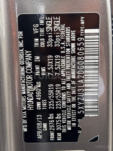 Hyundai Santa Fe 2013, 175,000 km - 2.0 l - Gəncə