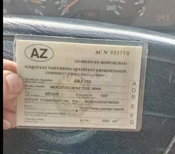 Mercedes C 200 1997, 338,000 km - 2.0 l - Bakı