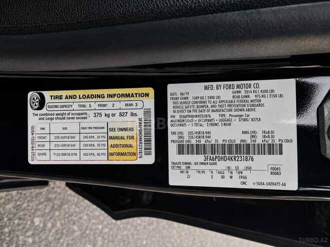 Ford Fusion (North America) 2019, 194,000 km - 1.5 л - Bakı
