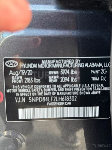 Hyundai Elantra 2020, 37,500 km - 2.0 l - Bakı