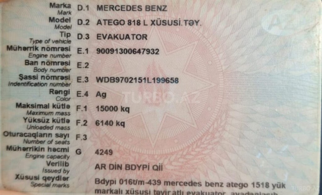 Mercedes Atego 818